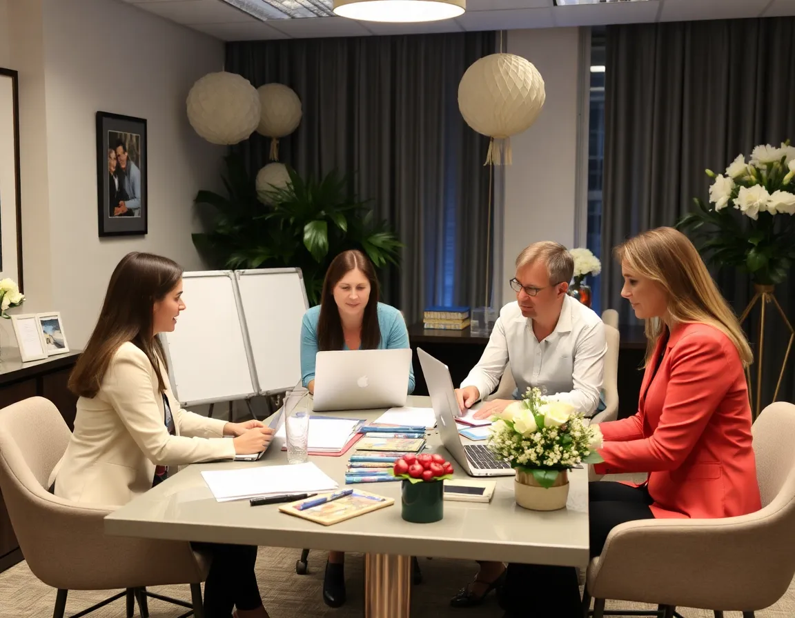 Professional event planning team