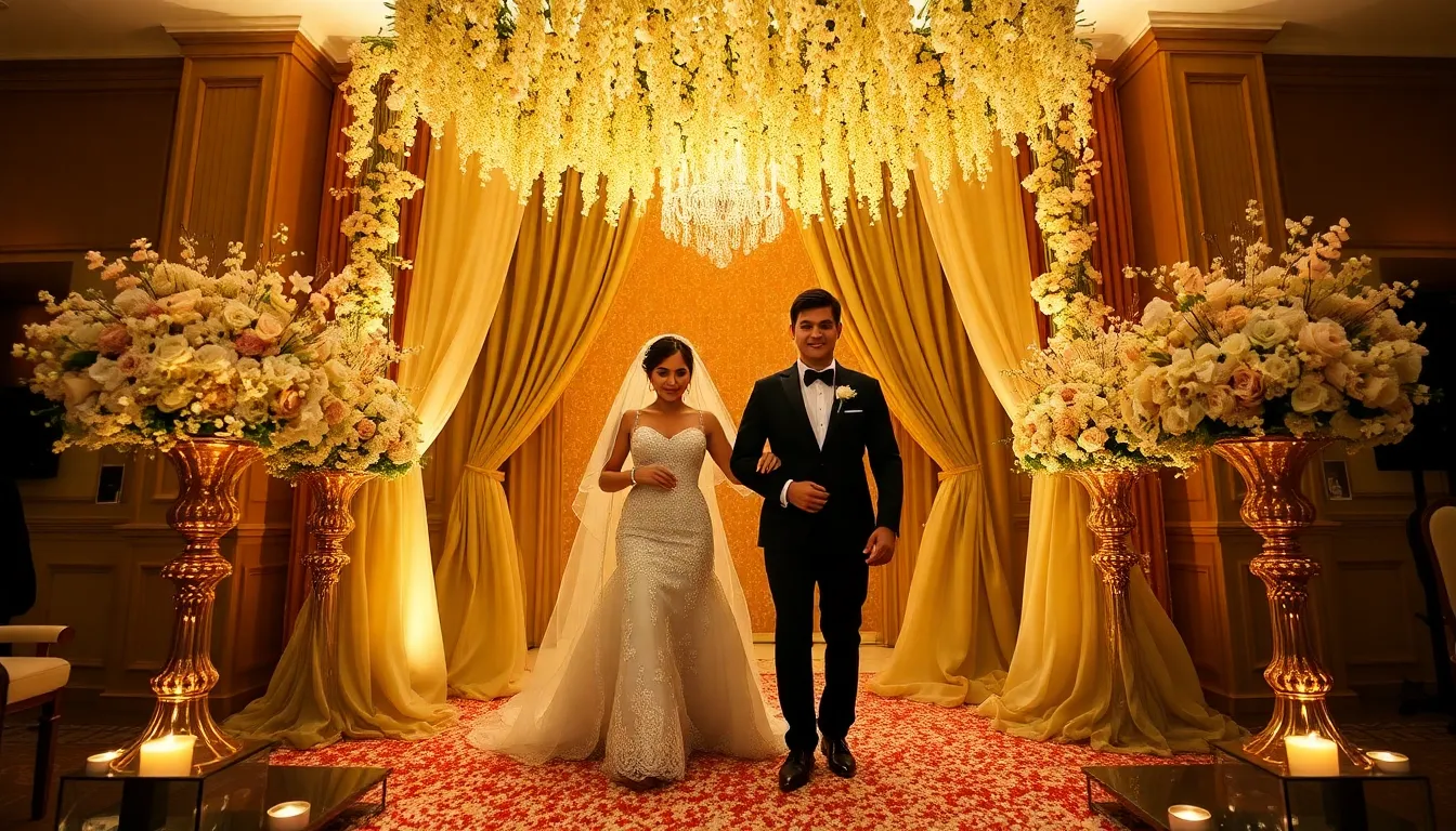 Bride and groom special entry