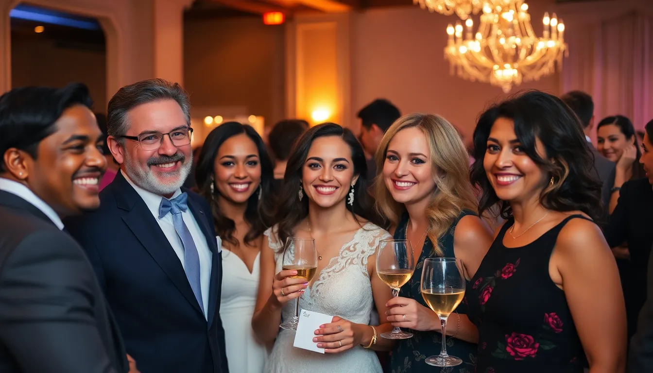 Happy clients at various events